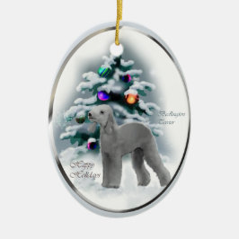 Bedlington Terrier Christmas Gifts Ornament