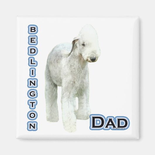 Bedlington Terrier Dad 4 - Magneet (Voorkant)