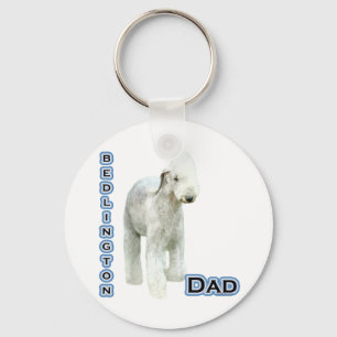 Bedlington Terrier Dad 4 - Sleutelhanger