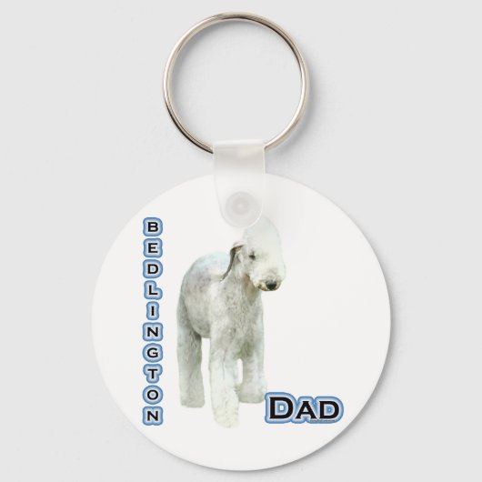 Bedlington Terrier Dad 4 - Sleutelhanger (Voorkant)