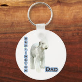 Bedlington Terrier Dad 4 - Sleutelhanger (Voorkant)