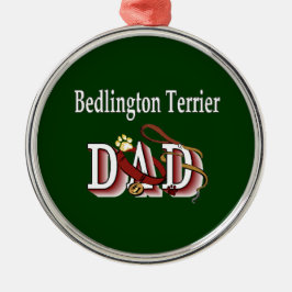 Bedlington Terrier Dad Metalen Ornament