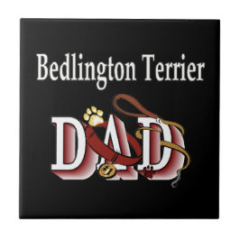 Bedlington Terrier Dad Tegeltje