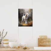 Bedlington Terrier Dog Art Print Poster (Keuken)