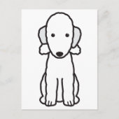 Bedlington Terrier Dog Cartoon Briefkaart (Voorkant)