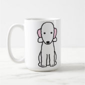 Bedlington Terrier Dog Cartoon Koffiemok (Links)