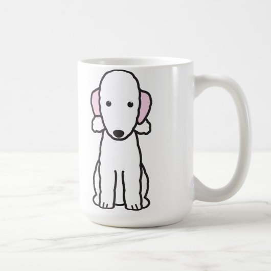 Bedlington Terrier Dog Cartoon Koffiemok (Rechts)