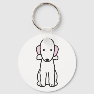 Bedlington Terrier Dog Cartoon Sleutelhanger