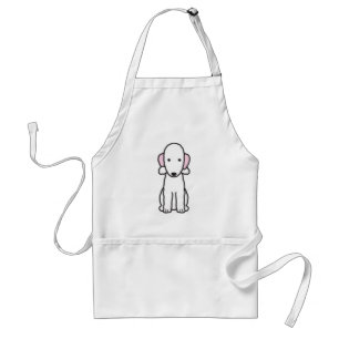Bedlington Terrier Dog Cartoon Standaard Schort