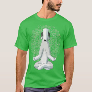 Bedlington Terrier Dog meditate T-shirt