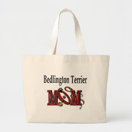Bedlington Terrier Dog MOM Grote Tote Bag