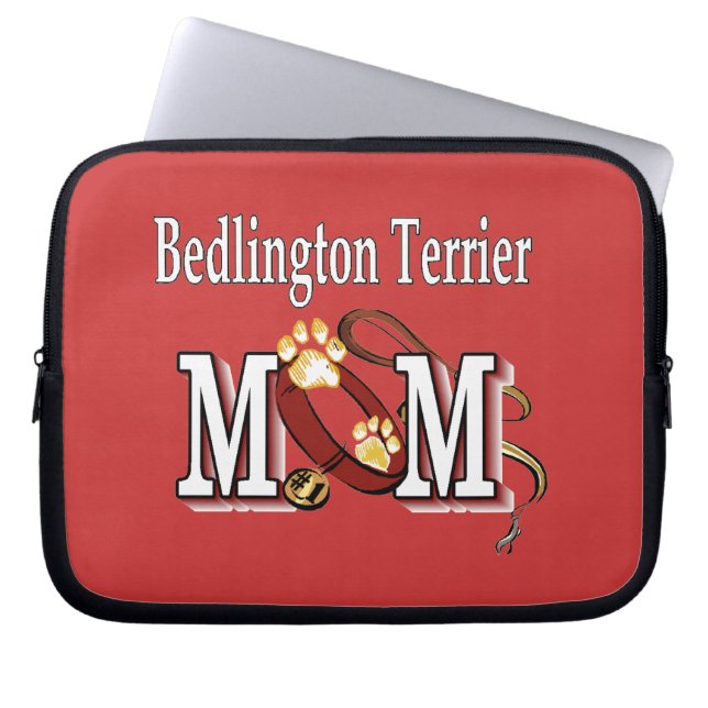 Bedlington Terrier Dog MOM Laptop Sleeve (Voorkant)