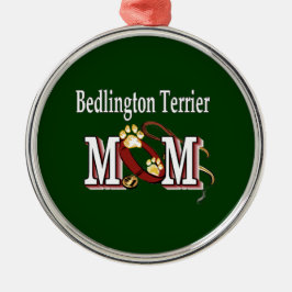Bedlington Terrier Dog MOM Metalen Ornament