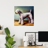Bedlington Terrier Dog Poster (Thuiskantoor)