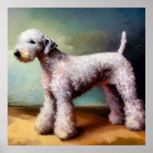 Bedlington Terrier Dog Poster (Voorkant)