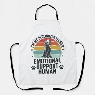 Bedlington Terrier Emotionele Ondersteuning Mens V Schort