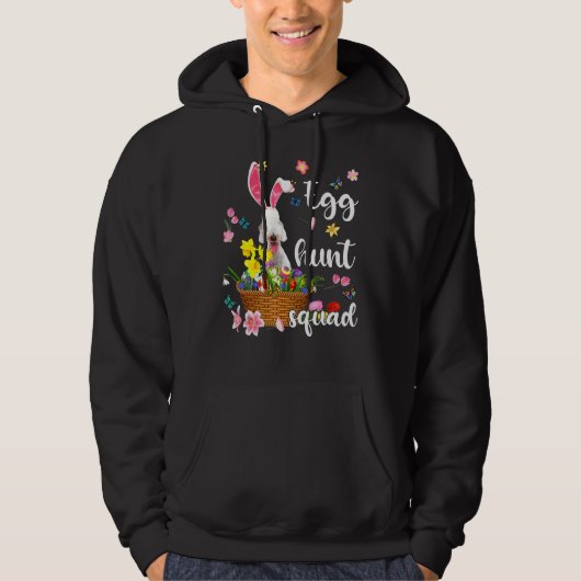 Bedlington Terrier Happy Easter Day Easter Colorfu Hoodie (Voorkant)