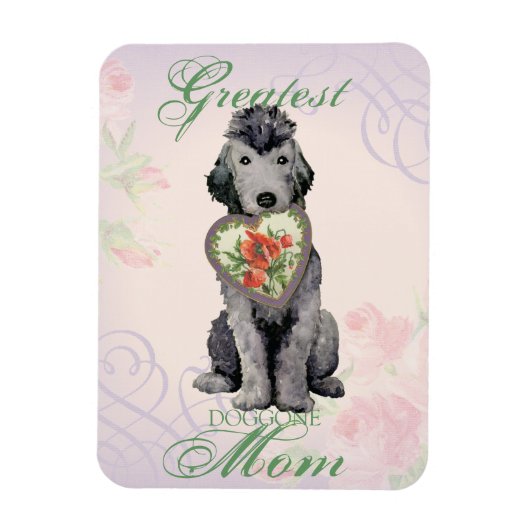 Bedlington Terrier Heart mama Magnet Magneet (Verticaal)