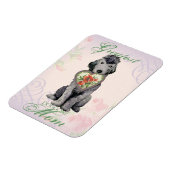 Bedlington Terrier Heart mama Magnet Magneet (Linkerzijde)