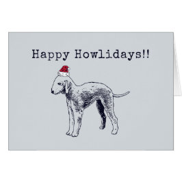 Bedlington Terrier Holiday-kaart