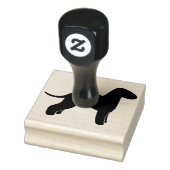 Bedlington Terrier Hond Silhouet Rubber Stamp Rubberstempel (Stempel)