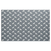 Bedlington Terrier Hondenras Silhouettes Pattern Stof (Fat Quarter)