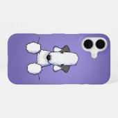 Bedlington Terrier iPhone 16 Hoesje (Achterkant horizontaal)