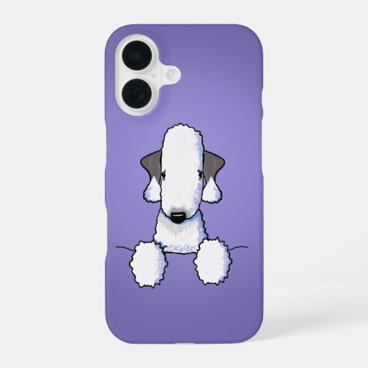 Bedlington Terrier iPhone 16 Hoesje (Achterkant)