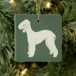 Bedlington Terrier Keramisch Ornament