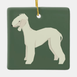 Bedlington Terrier Keramisch Ornament