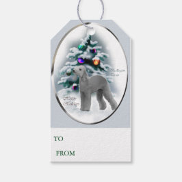 Bedlington Terrier-kerstcadeaus Cadeaulabel