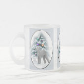 Bedlington Terrier-kerstcadeaus Matglas Koffiemok (Links)