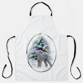 Bedlington Terrier-kerstcadeaus Schort (Voorkant)