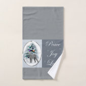 Bedlington Terrier Kerstmis Bad Handdoek (Handdoek)