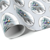 Bedlington Terrier Kerstmis Cadeaupapier (Rol Hoek)