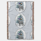 Bedlington Terrier Kerstmis Deken (Voorkant Verticaal)