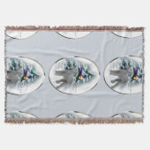 Bedlington Terrier Kerstmis Deken (Voorkant)