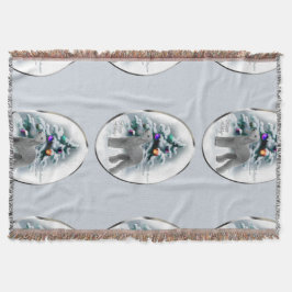 Bedlington Terrier Kerstmis Deken