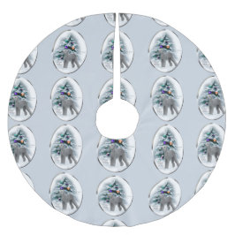 Bedlington Terrier Kerstmis Kerstboom Rok