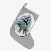 Bedlington Terrier Kerstmis Kleine Kerstsok (Voorkant (Hangend))