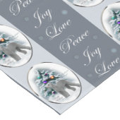 Bedlington Terrier Kerstmis Korte Tafelloper (Hoek)