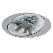 Bedlington Terrier Kerstmis Snijplank (Hoek)