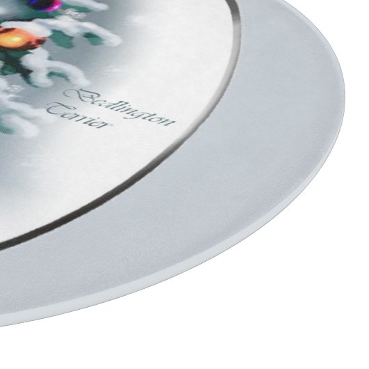 Bedlington Terrier Kerstmis Snijplank (Hoek)