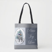 Bedlington Terrier Kerstmis Tote Bag (Voorkant)