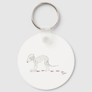 Bedlington Terrier Keyring Sleutelhanger