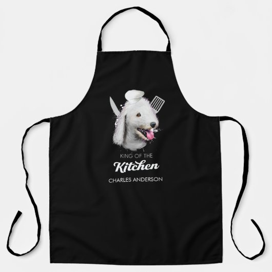 Bedlington Terrier King of the Kitchen Cooking Dog Schort (Voorkant)