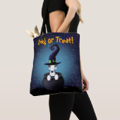 Bedlington Terrier KiniArt Halloween Tote Bag (Dichtbij)