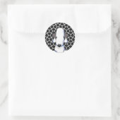 Bedlington Terrier Klassieke Ronde Sticker (Tas)