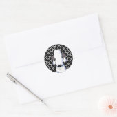 Bedlington Terrier Klassieke Ronde Sticker (Envelop)