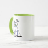 Bedlington Terrier Let's Play Mok (Voorkant links)